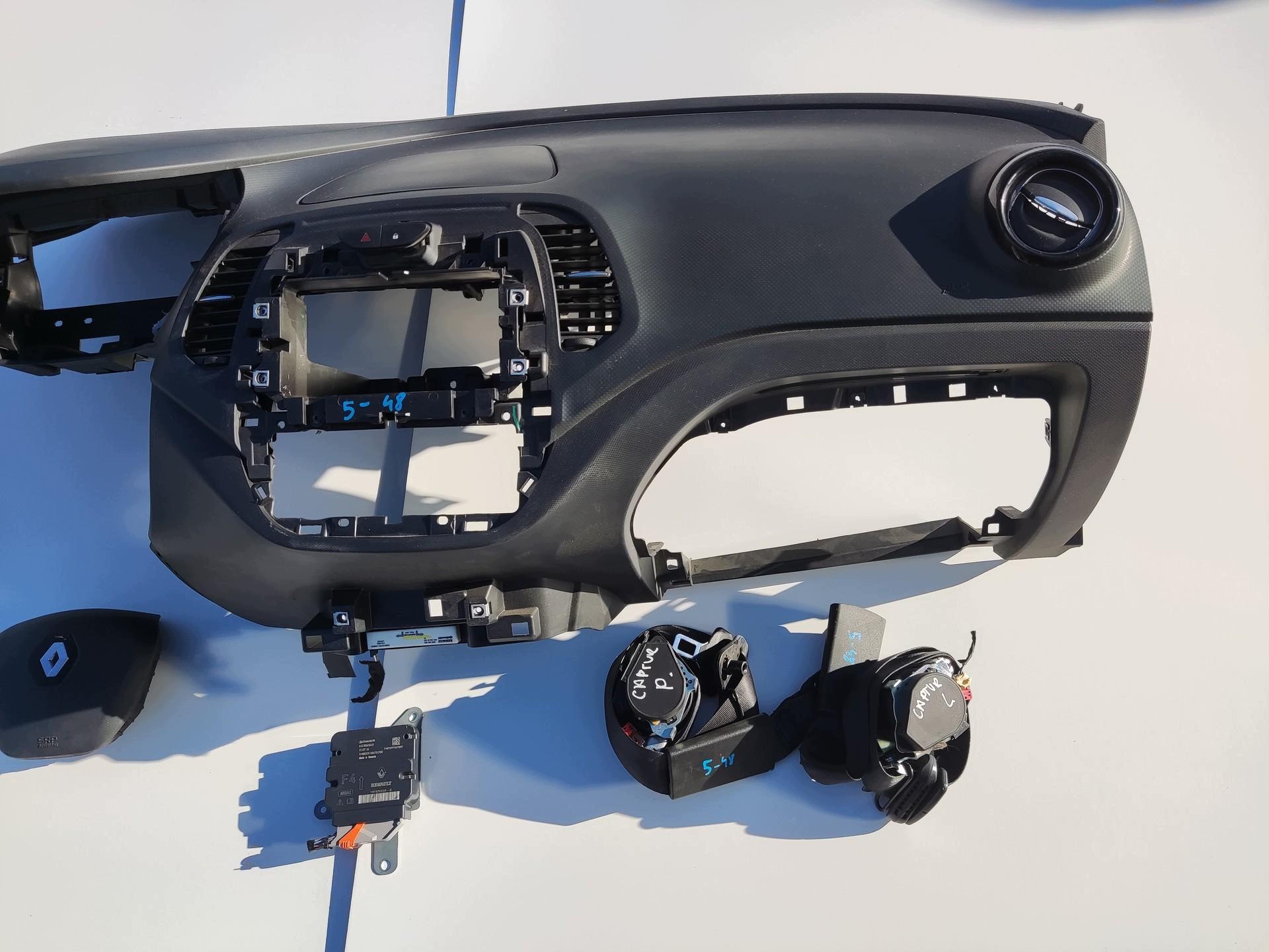panneau d'instruments console airbag airbag courroies de tension SENSOR RENAULT CAPTUR et 2013-2016