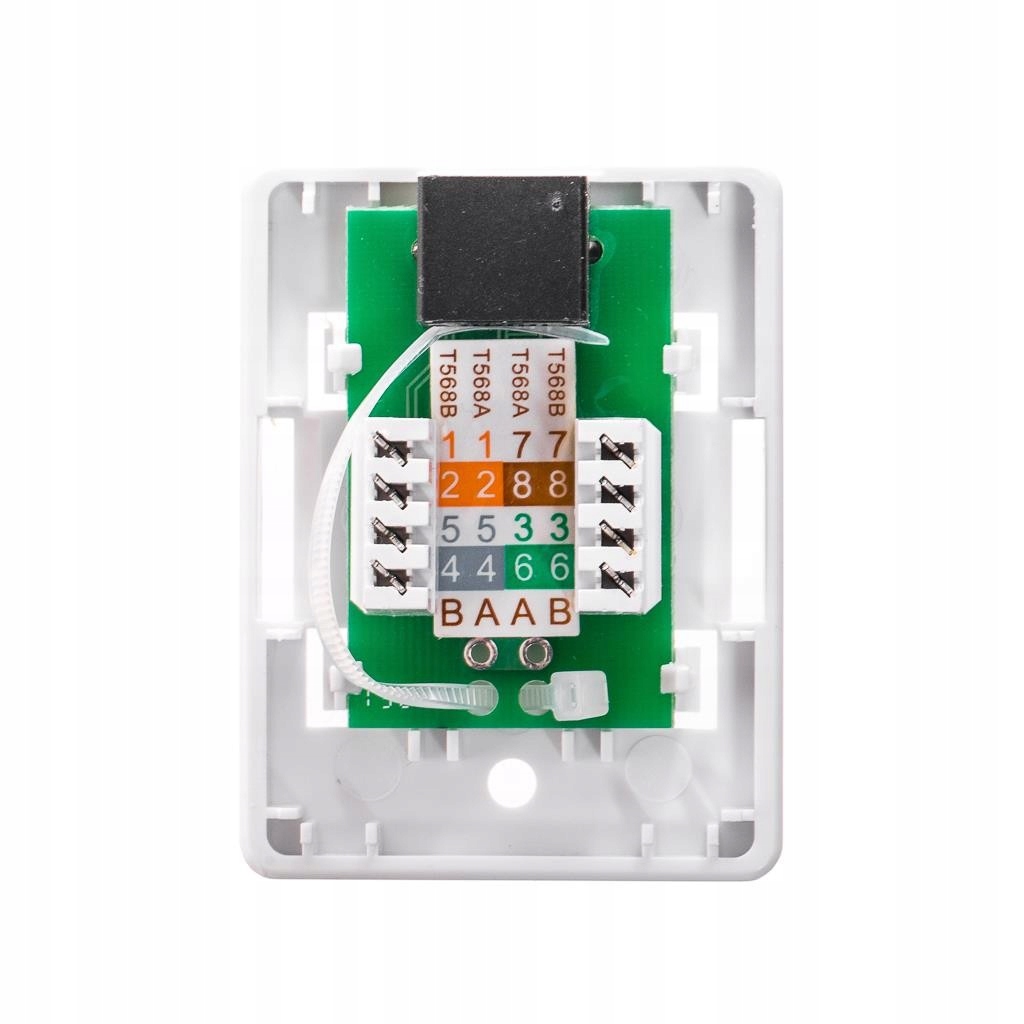 Gniazdo kompletne natynkowe 1xRJ45 UTP kat. 6, Netrack Rodzaj Wtyki RJ45