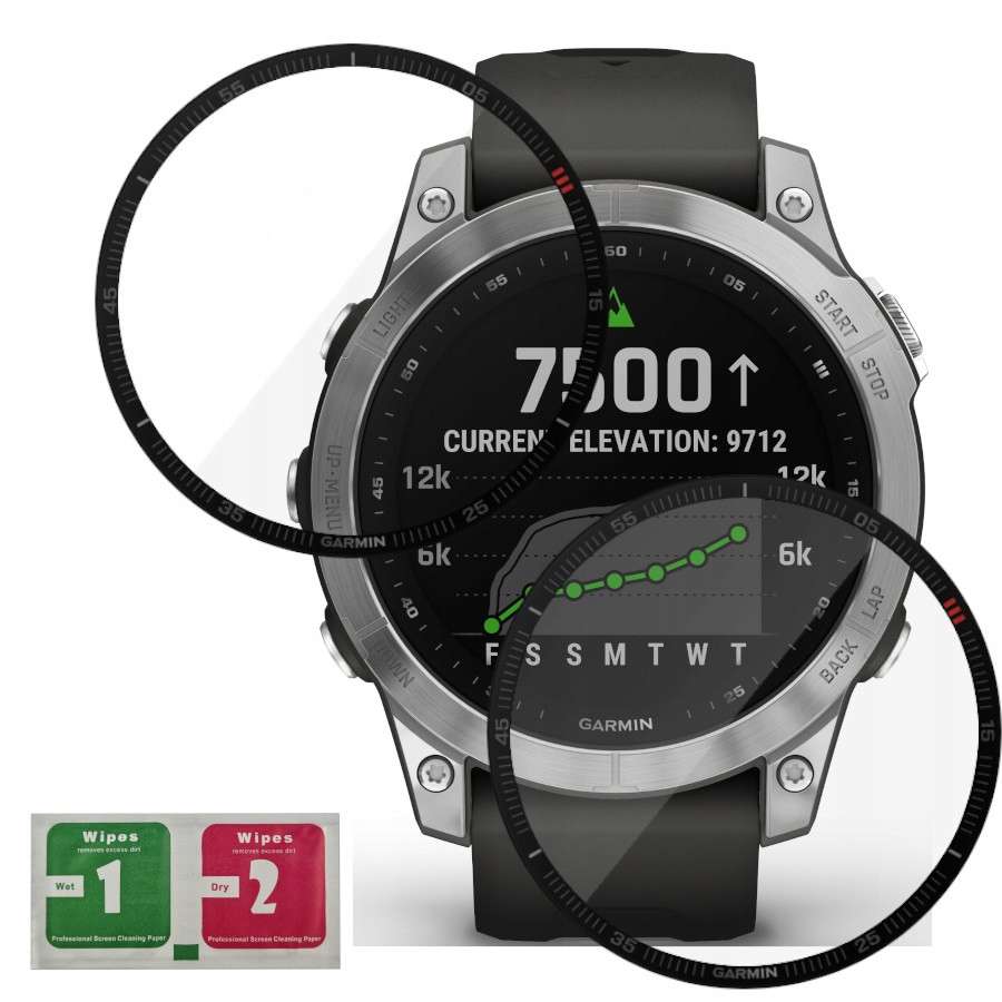 

2x Szkło Hybrydowe Full 3D Do Garmin Fenix 7
