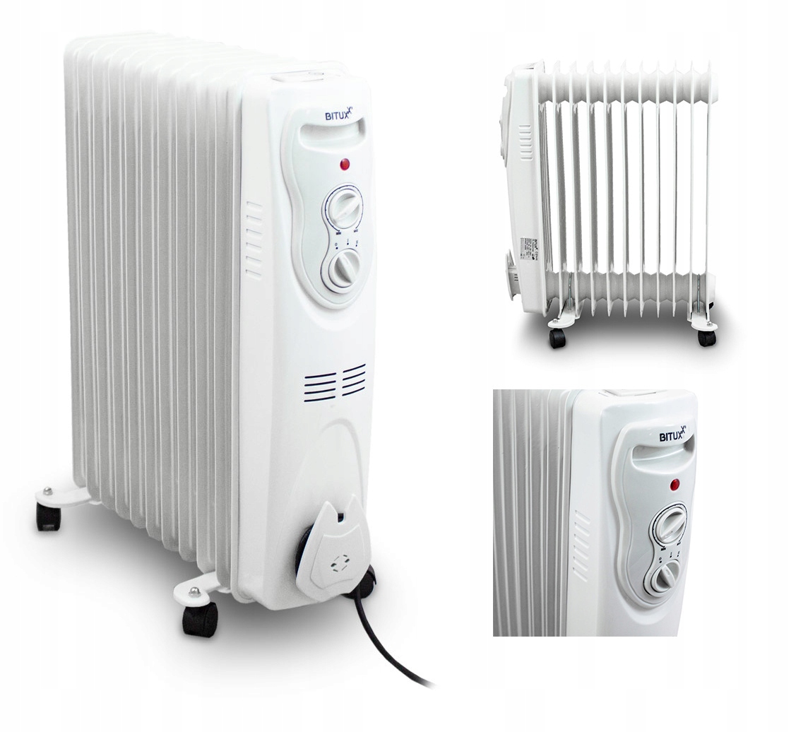 Elektrický olejový radiátor s termostatem 2500 W