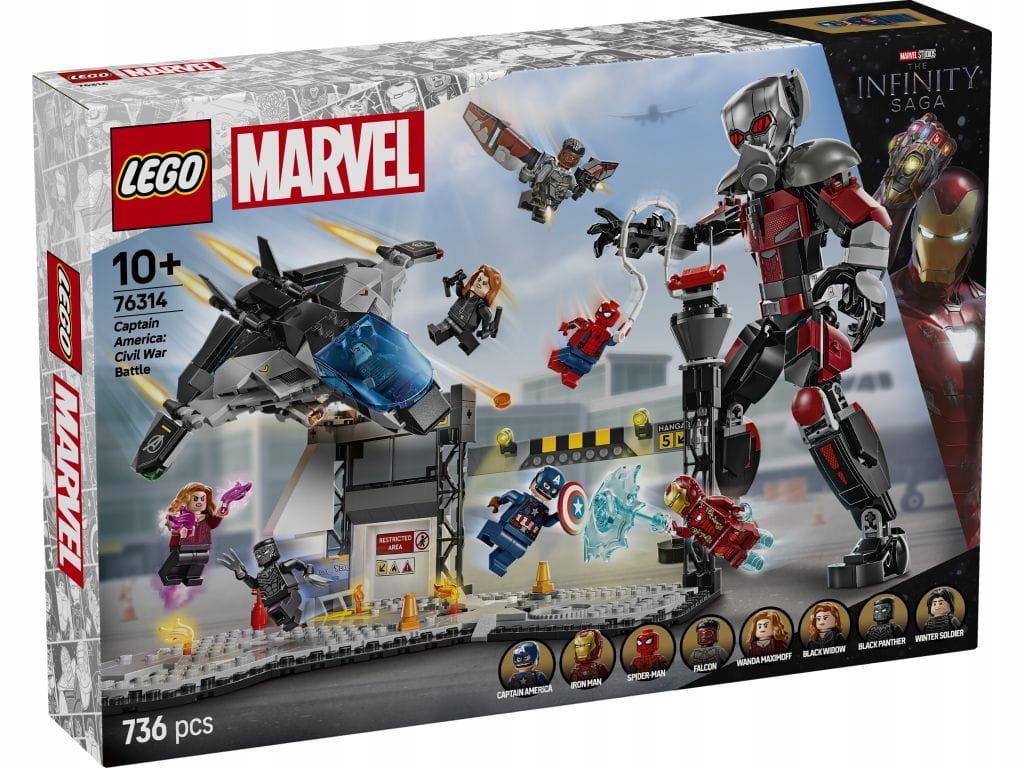 Lego 76314 Heroes Kapitán Amerika: Válka hrdinů – bitva