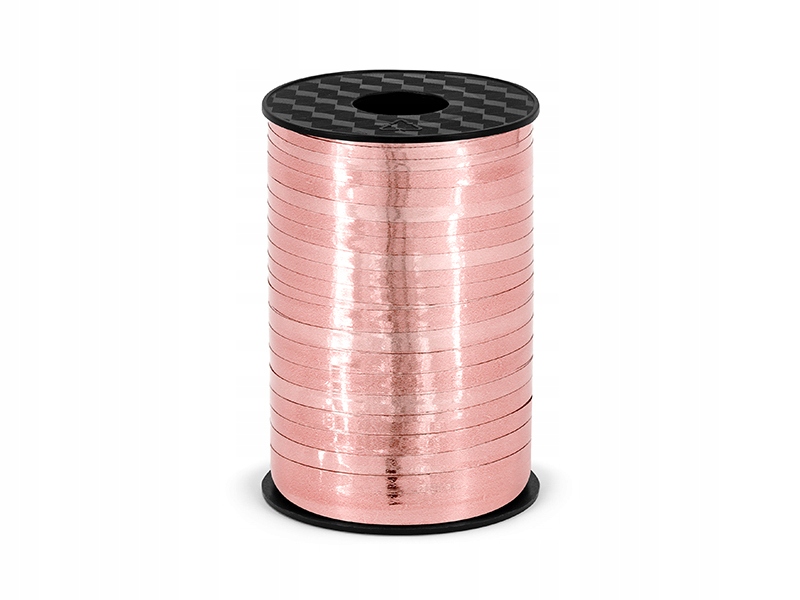 

Wstążka do balonów 5mm rose gold metaliczna 225m