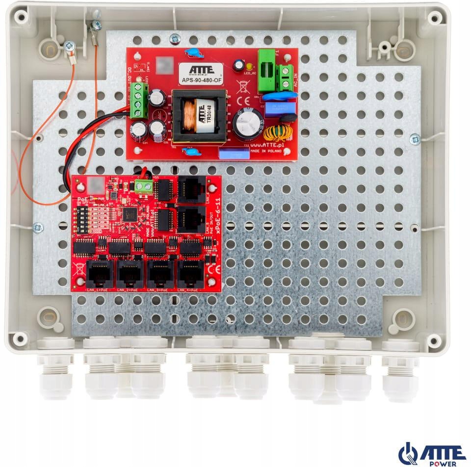 Switch Venkovní 5-PORTOVÝ Poe Pro 5 Ip Kamer Atte IP-5-11-L2