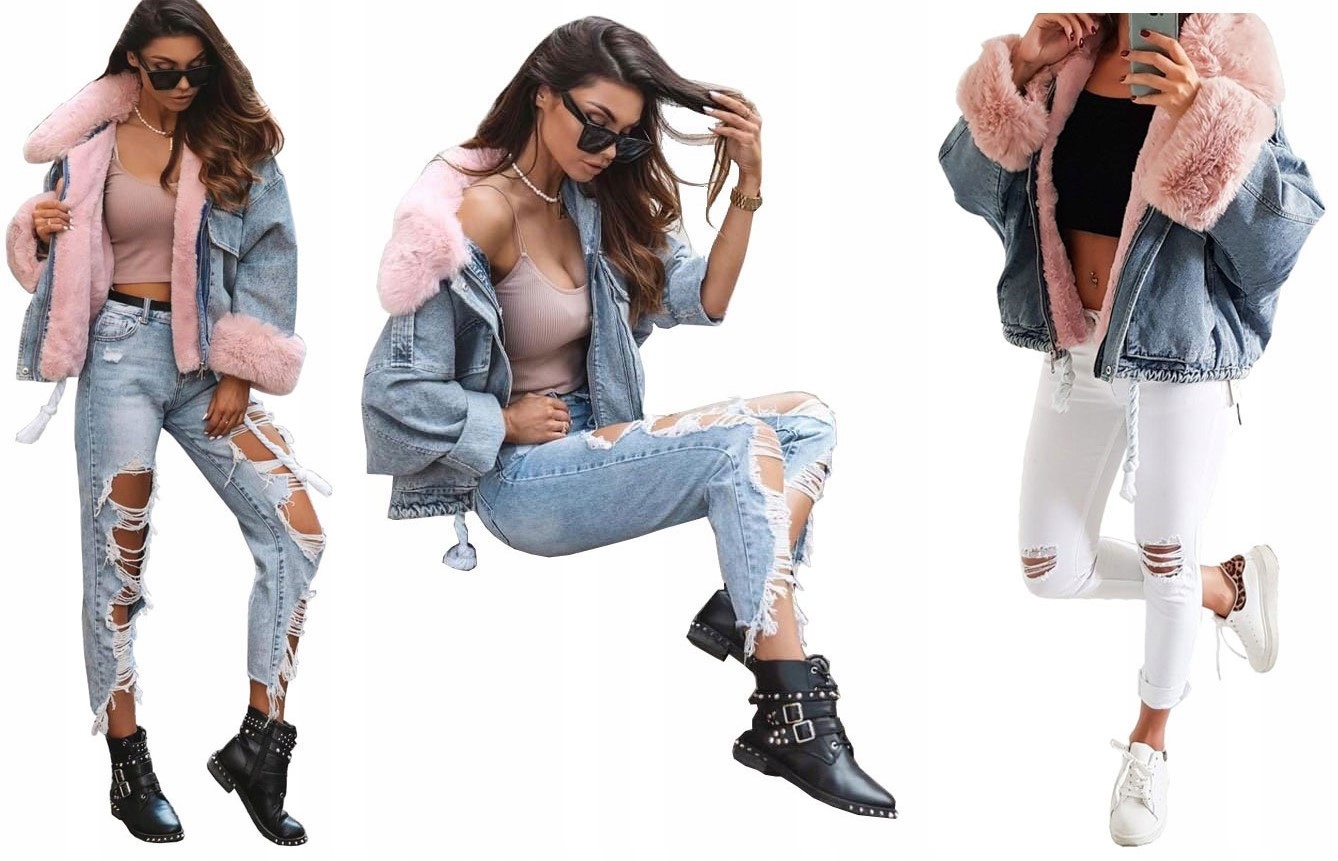 

Kurtka Jeansowa Z Futerkiem Katana Miś Futerko Xs