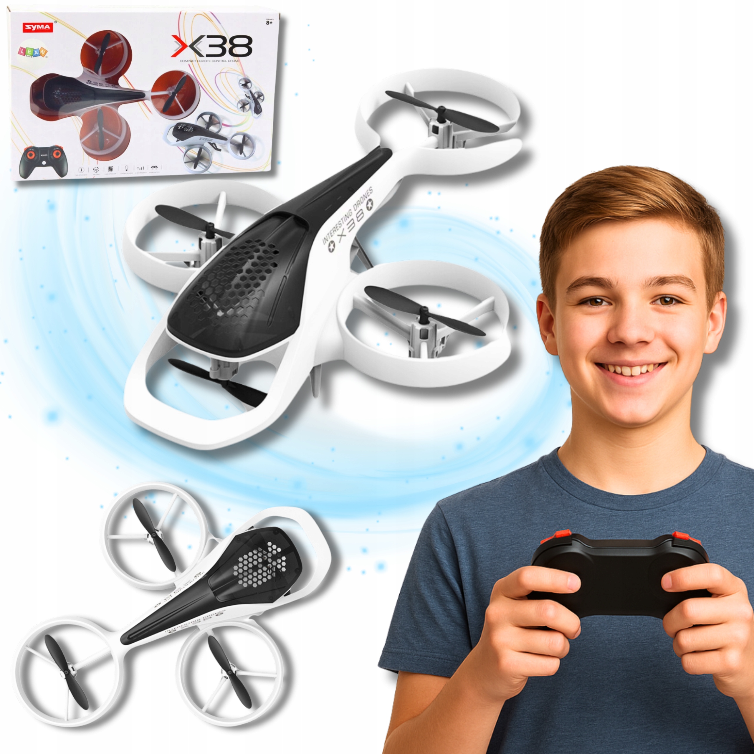 DRON RC NA PILOTA ZDALNIE STEROWANY SYMA LATAJĄCA ZABAWKA DLA DZIECI