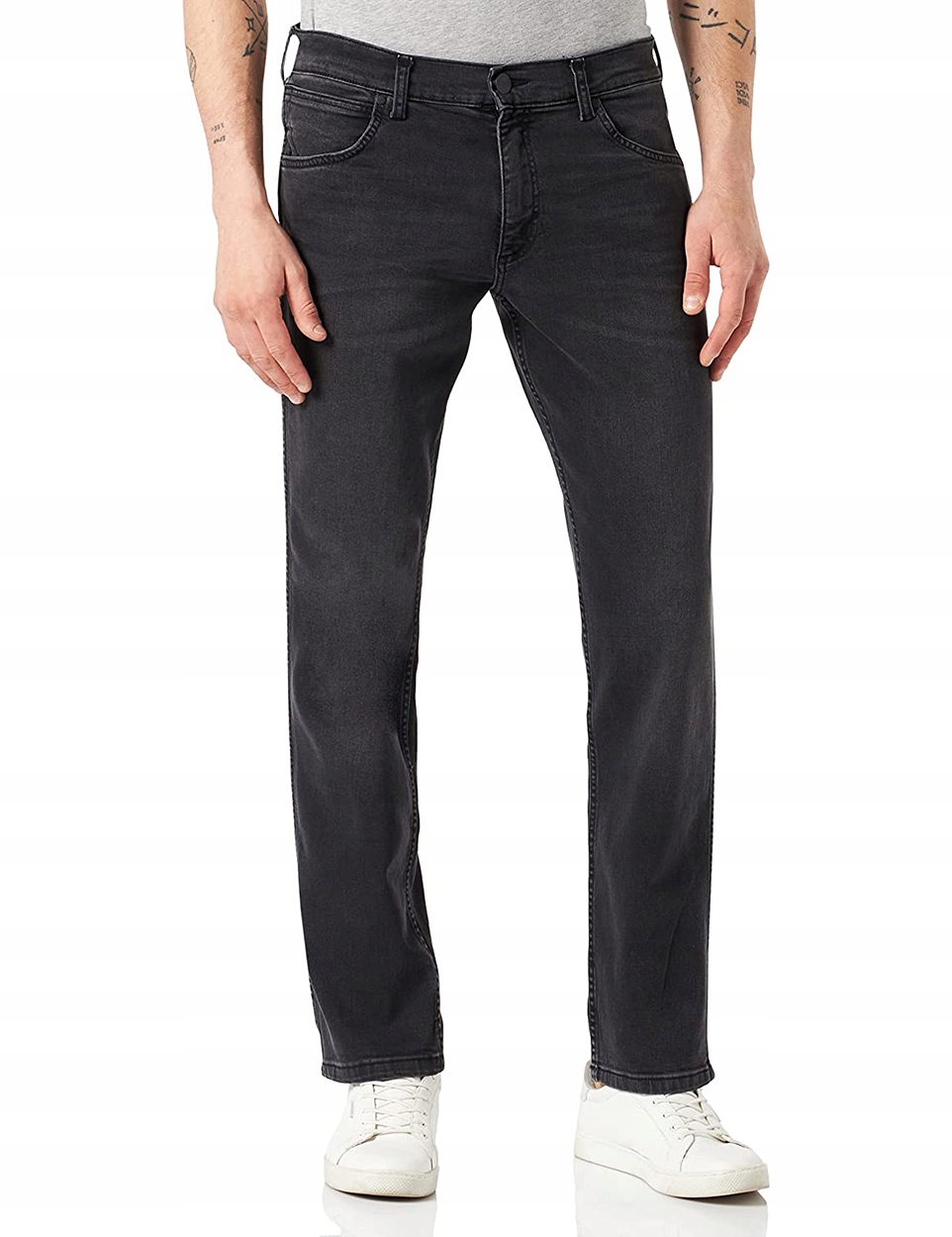 Wrangler GREENSBORO MILES AWAY SZARE DŻINS W34 L30 EAN (GTIN) 5401018848588