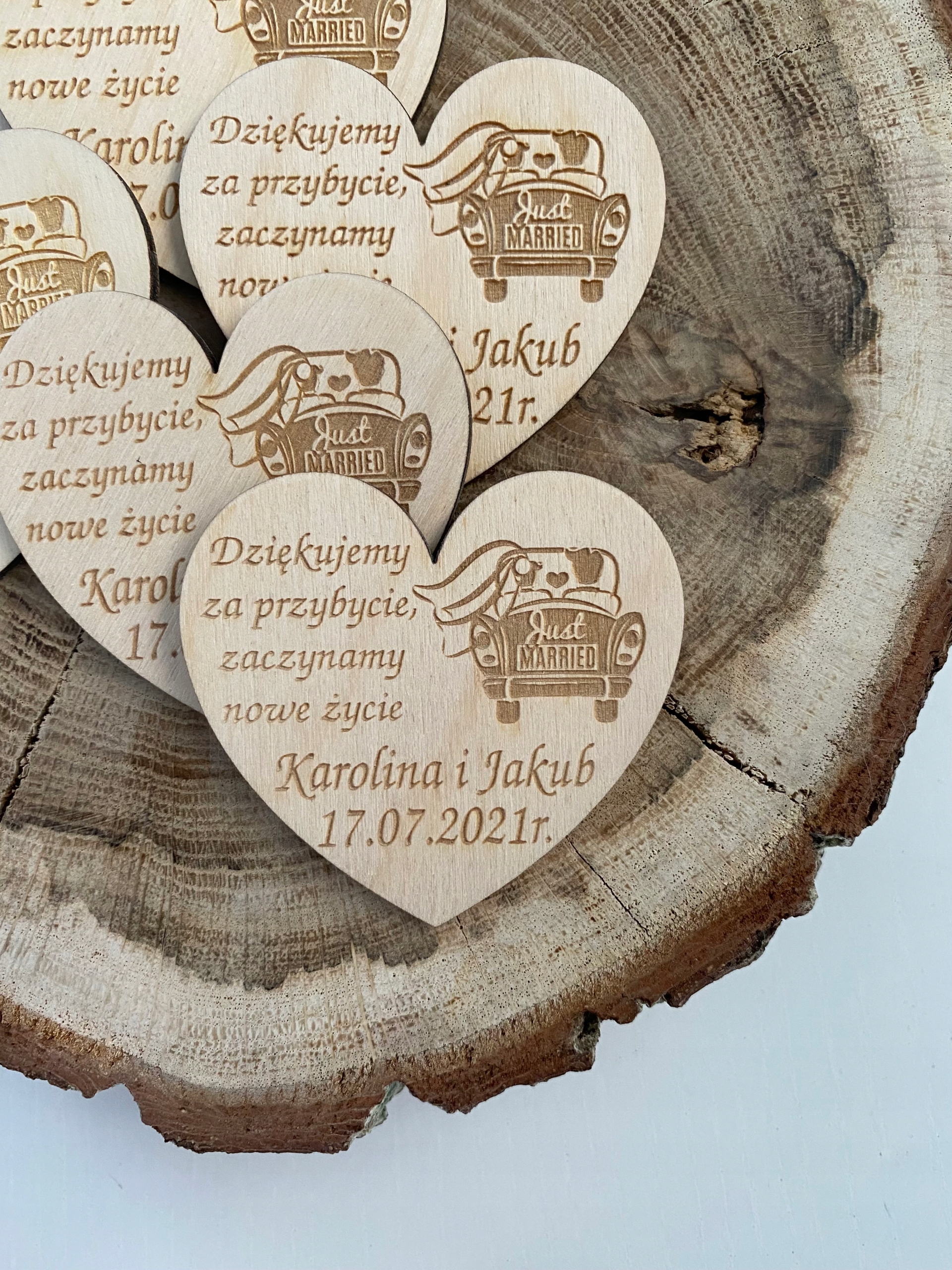 

Podziękowanie dla gości magnes ślub wesele