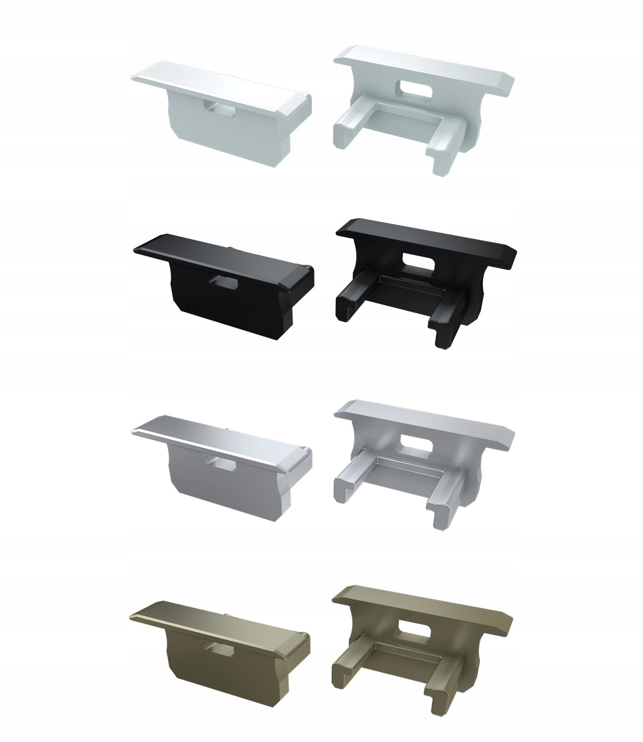 ZAŚLEPKA DO PROFILU TYPU B SZARA CZARNA BIAŁA INOX EAN (GTIN) 4540161830529