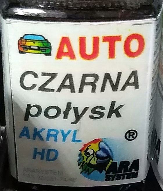 

Zaprawka Lakiernicza Czarny Połysk Akryl Czarna 10