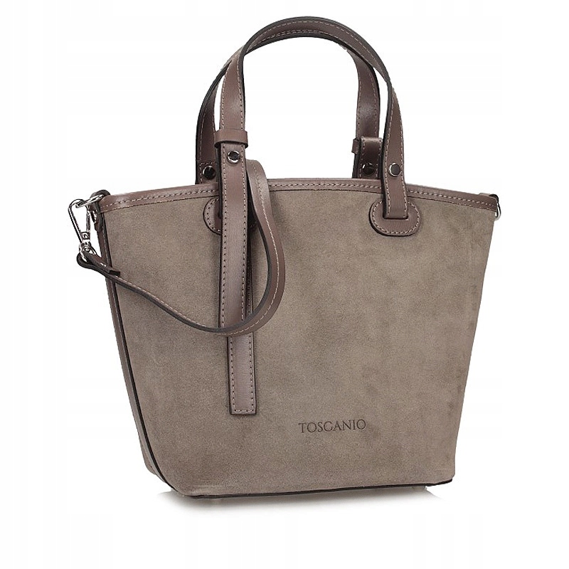 Stylová italská kožená kabelka kufřík Toscanio G104 C.béžová D40