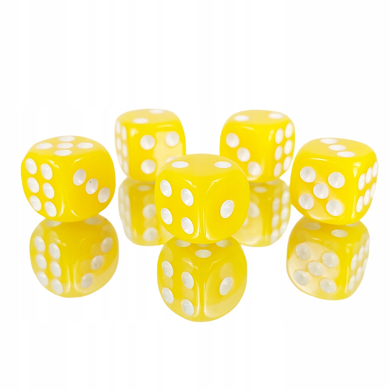 KOSTKA K6 1,6 CM RPG ŻÓŁTA KOŚĆ SZEŚCIOŚCIENNA Liczba ścian 6
