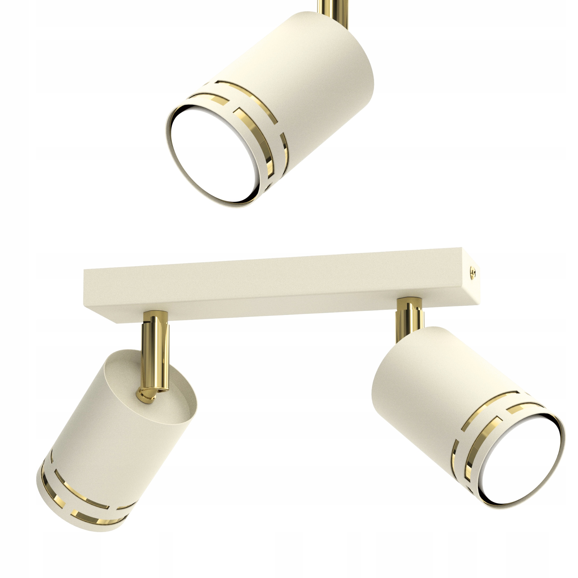 Stropní Svítidlo Stropní Kašmírový Pohyblivý Led GU10 Polská Lampa Spot Reflektor Béžová