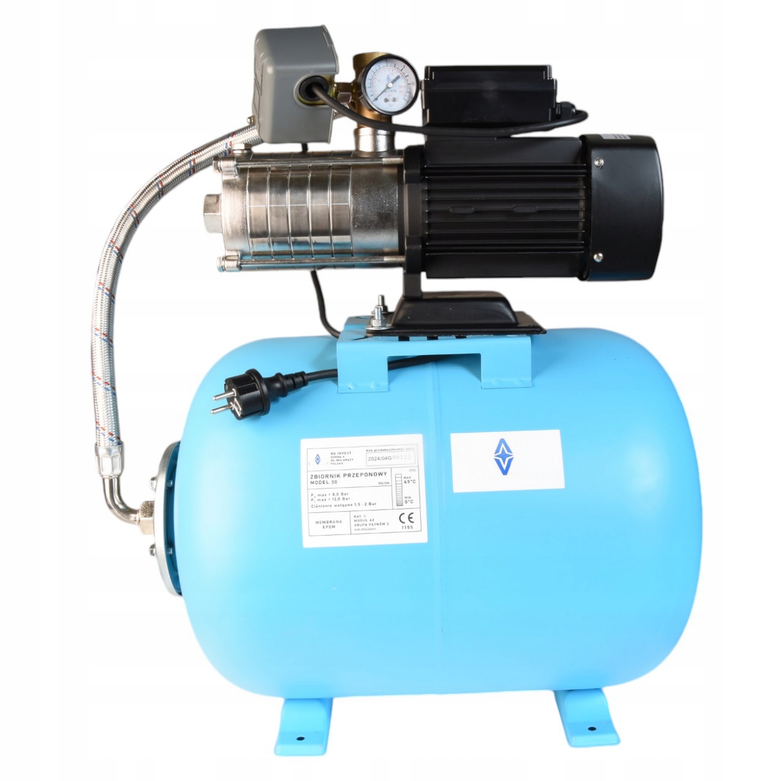Hydrofor 50 L Na Vodu Hydroforová Pumpa Alpinox Pro 1000 Inox Sada