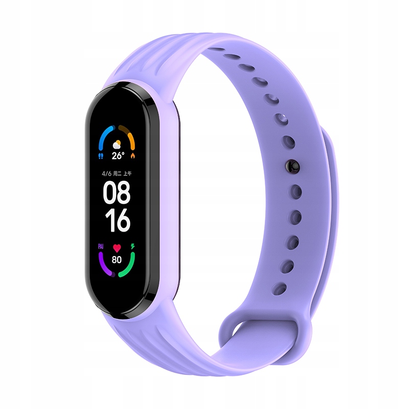 

Opaska Sportowa W Pasy Do MI Band 3/4 Lavender