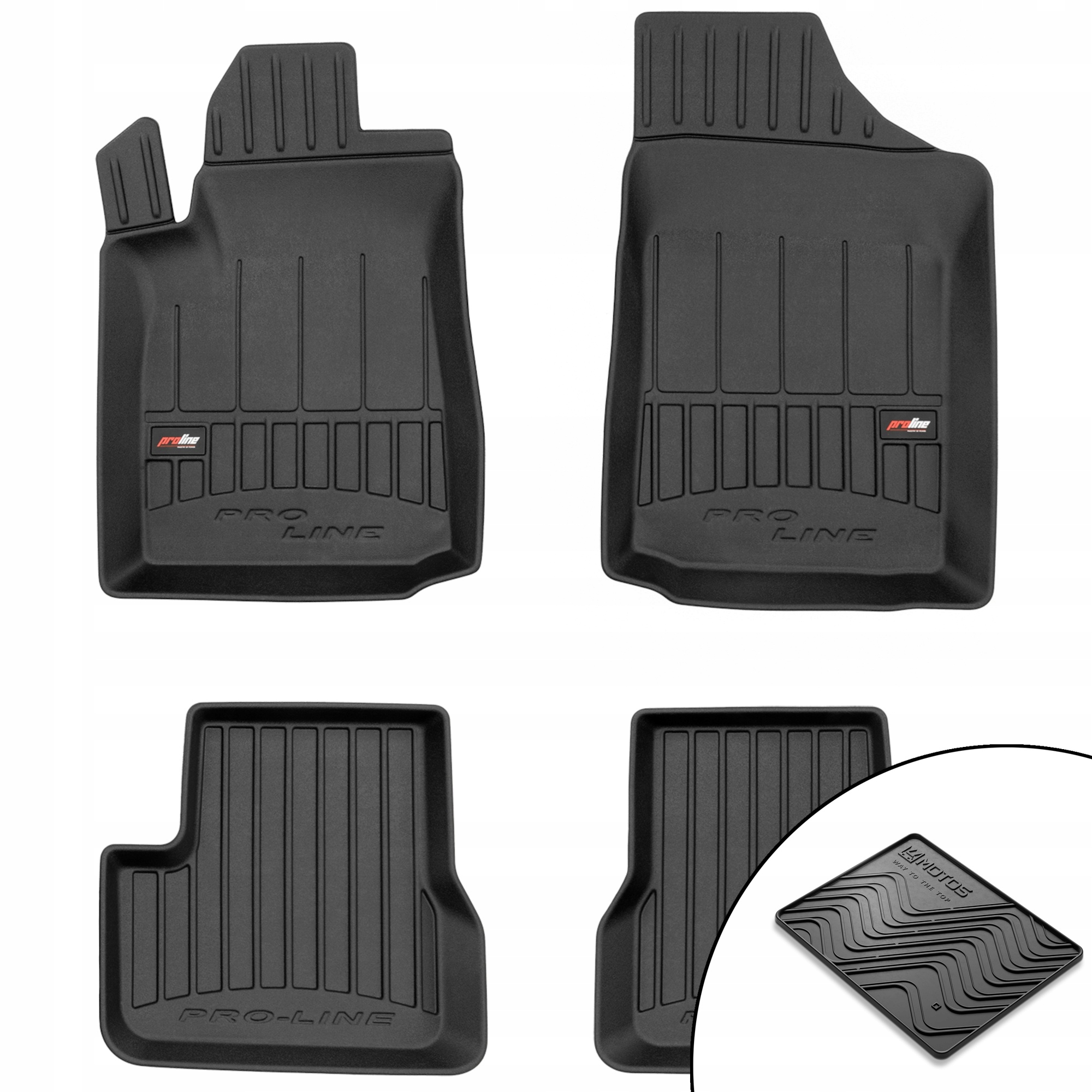 Gumové 3D koberce Citroen C3 I 2002-2009 rohož bonus