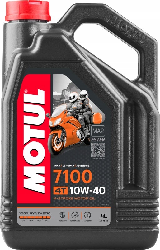 MOTUL OLEJ MOTUL 10W40 4L 7100 MA2 4T / MOTOCYKLE