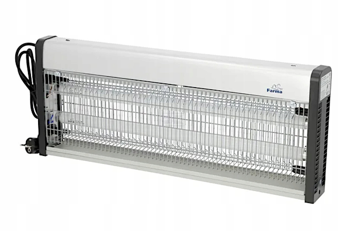 Lampa owadobójcza na muchy komary ćmy 2x 20W Farma 903002FA
