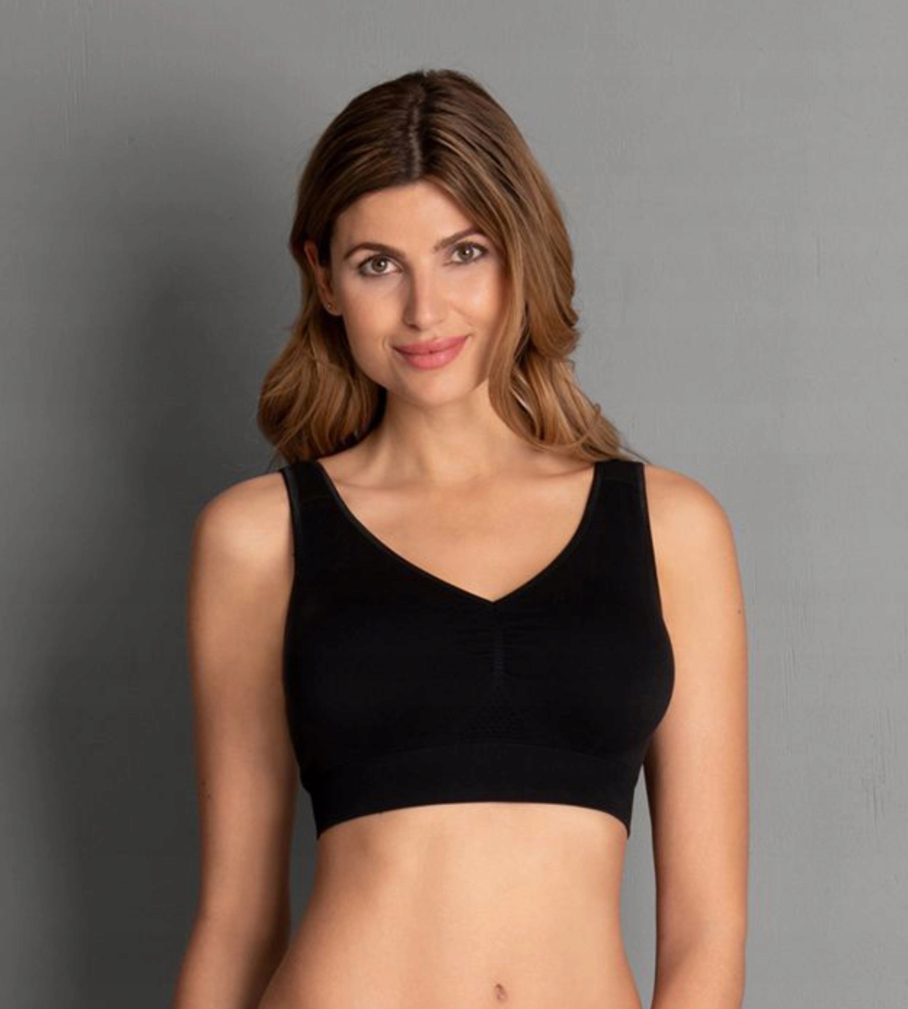 Vyztužená podprsenka bez kostic 5769x Černá Anita Černá XXL