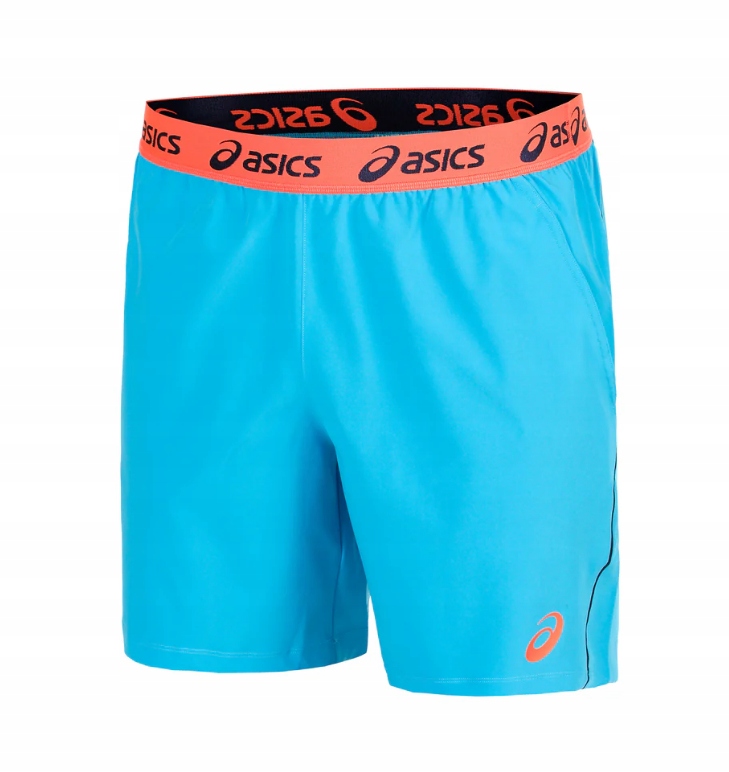 Asics Pánské šortky světle modré Tp 7IN Short Velikost M