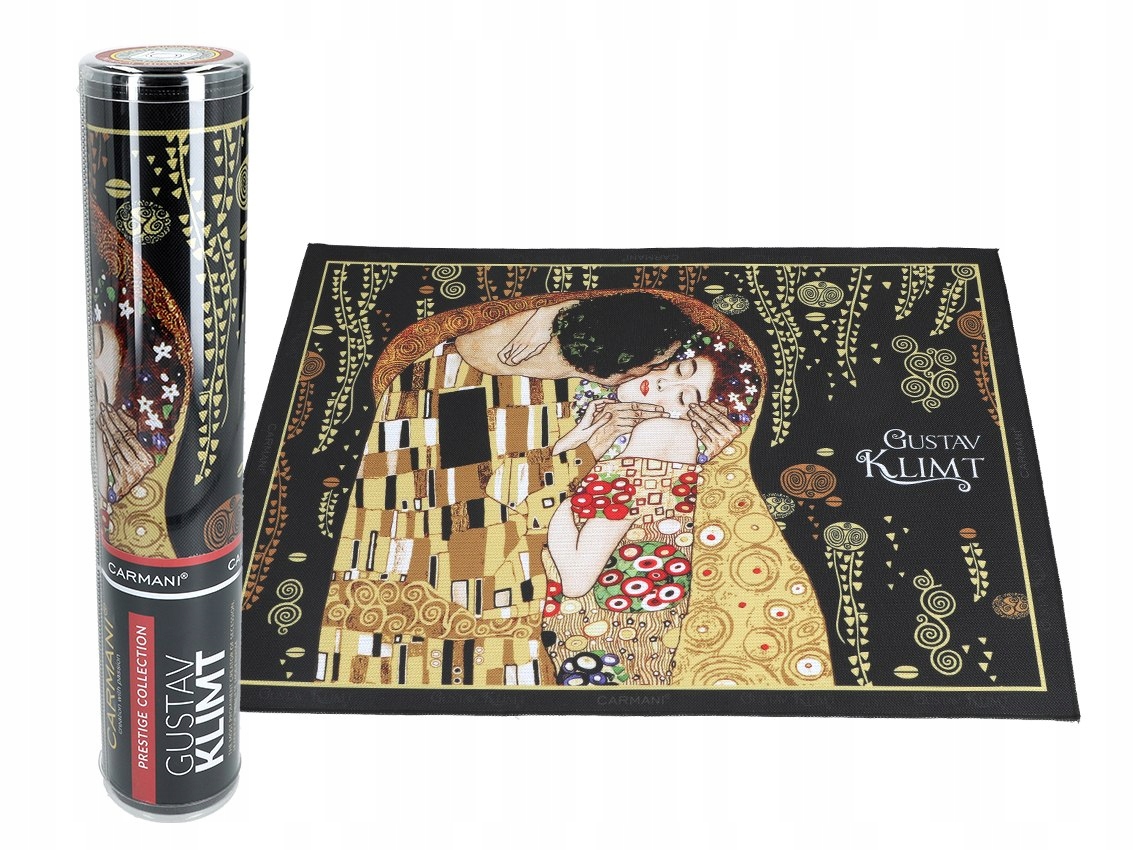 

Podkładka na stół G. Klimt Pocałunek czarne tło