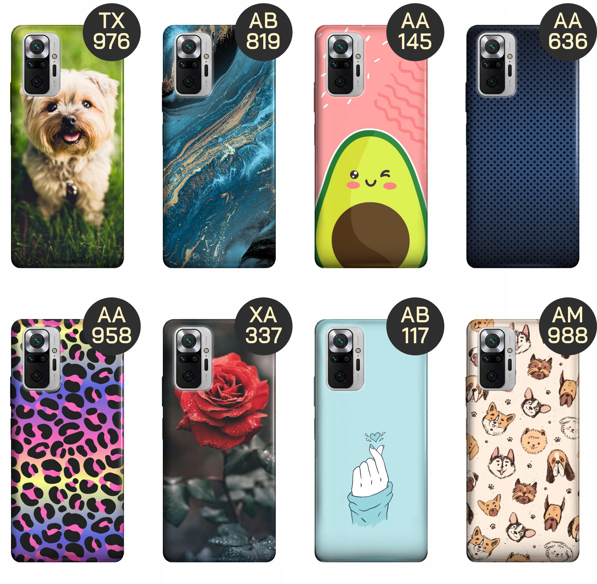 ETUI DO REDMI NOTE 10 PRO / 10 PRO MAX WZORY TOP100 DESIGN Z NADRUKIEM CASE Dedykowana marka Xiaomi