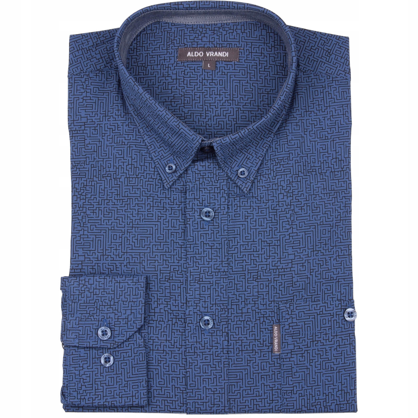 

koszula Aldo Vrandi 100%baw L/42 obw.kl.112