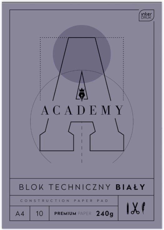

Blok Techniczny A4 10SZT 240G Academy Interdruk