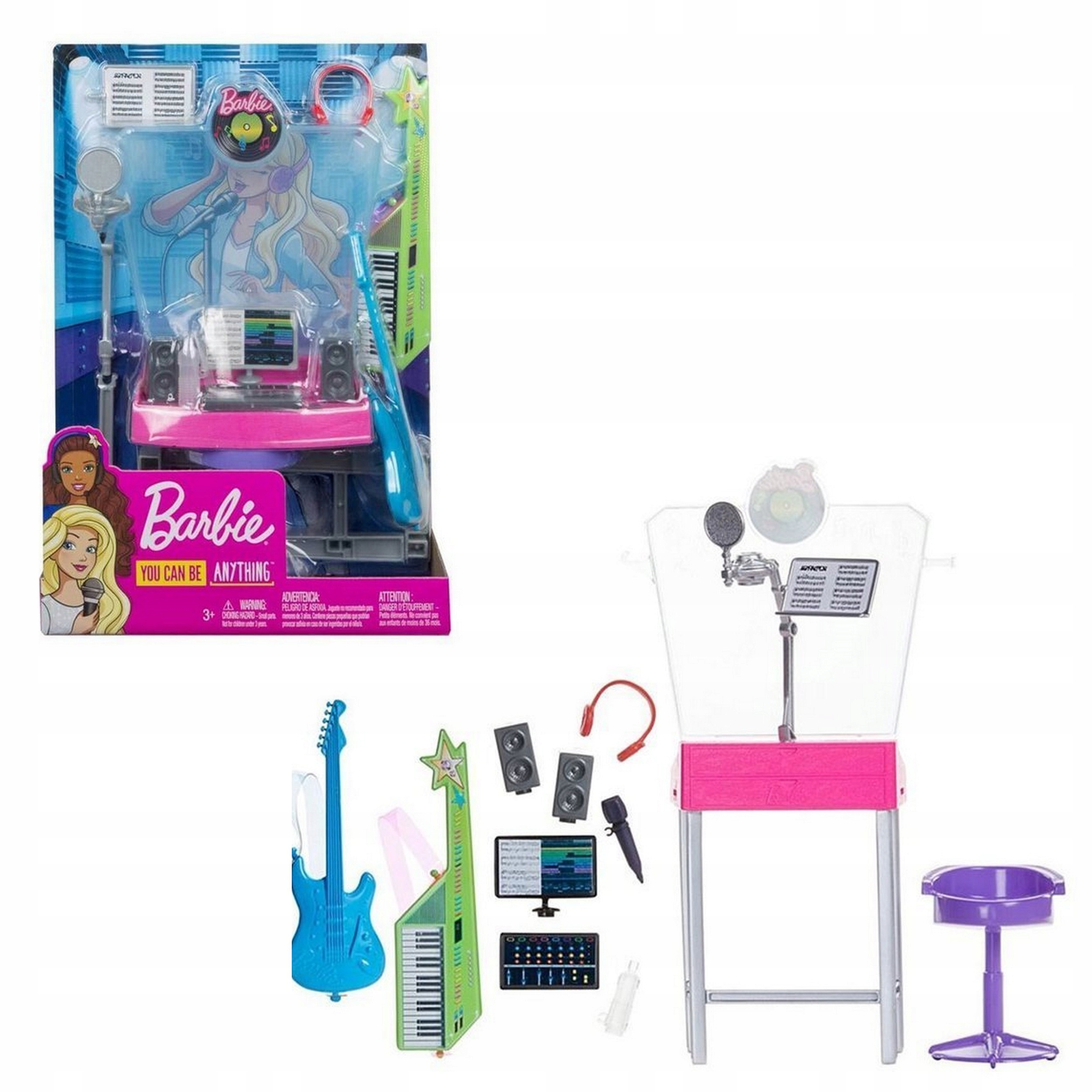 

Mattel Barbie Kariera Zestaw Mebelki -Studio Muzyc