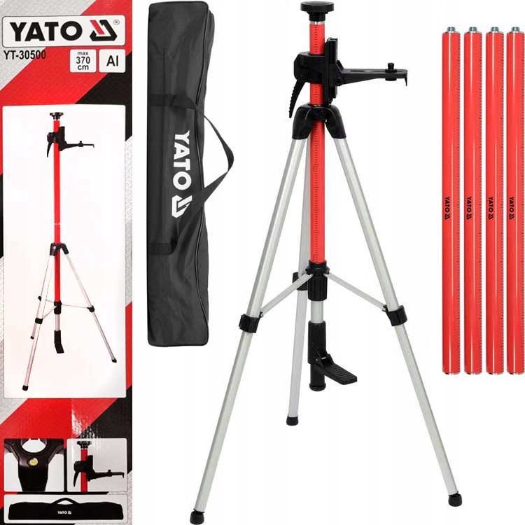 Yato Tyczka Regulowana Do Laserów 3,7m Kolumna Statyw