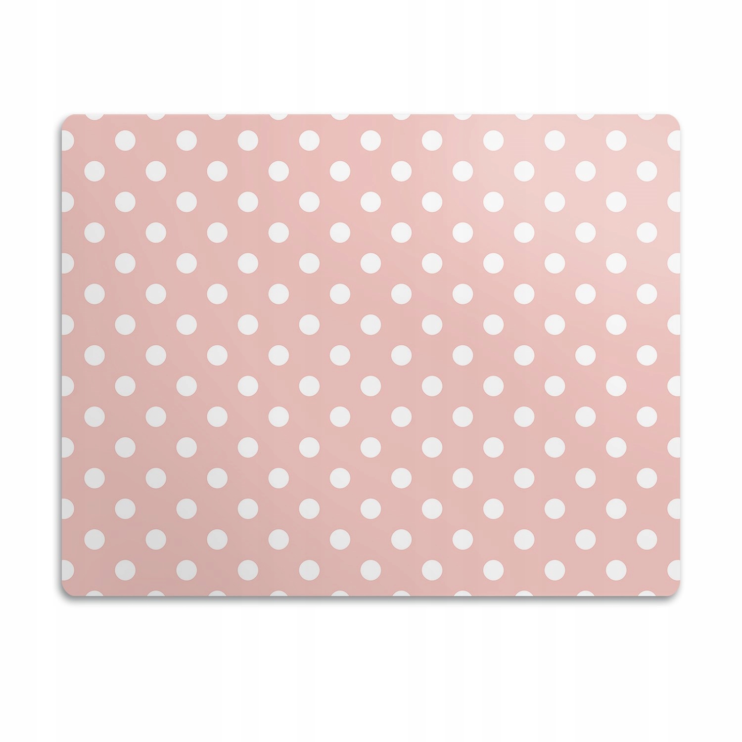 Podložka pod misku Bílé puntíky růžové pozadí 90x60