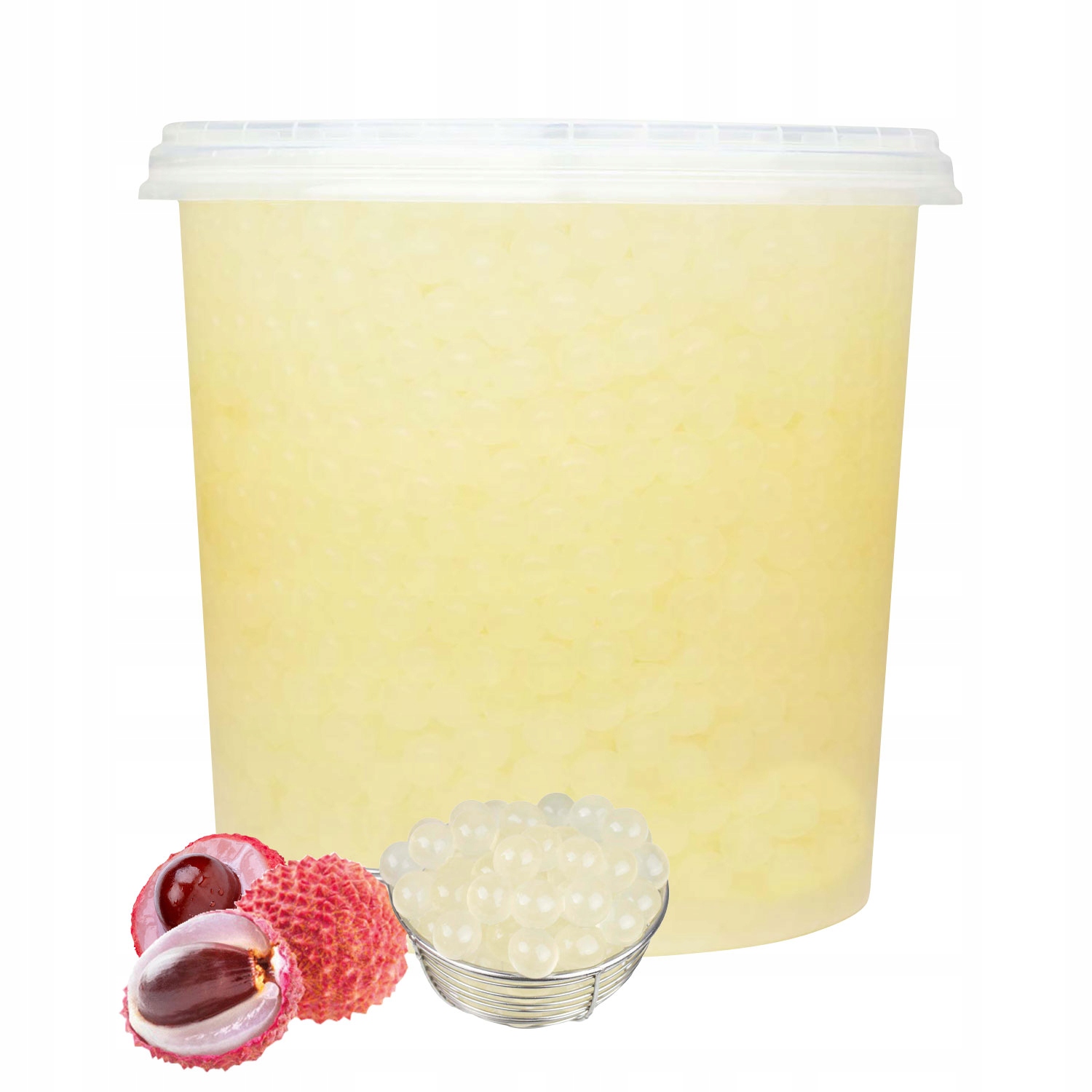 Bubble Tea Popping Boba Kulki pękające Liczi 3,4 kg owocowe Crazy Bubble