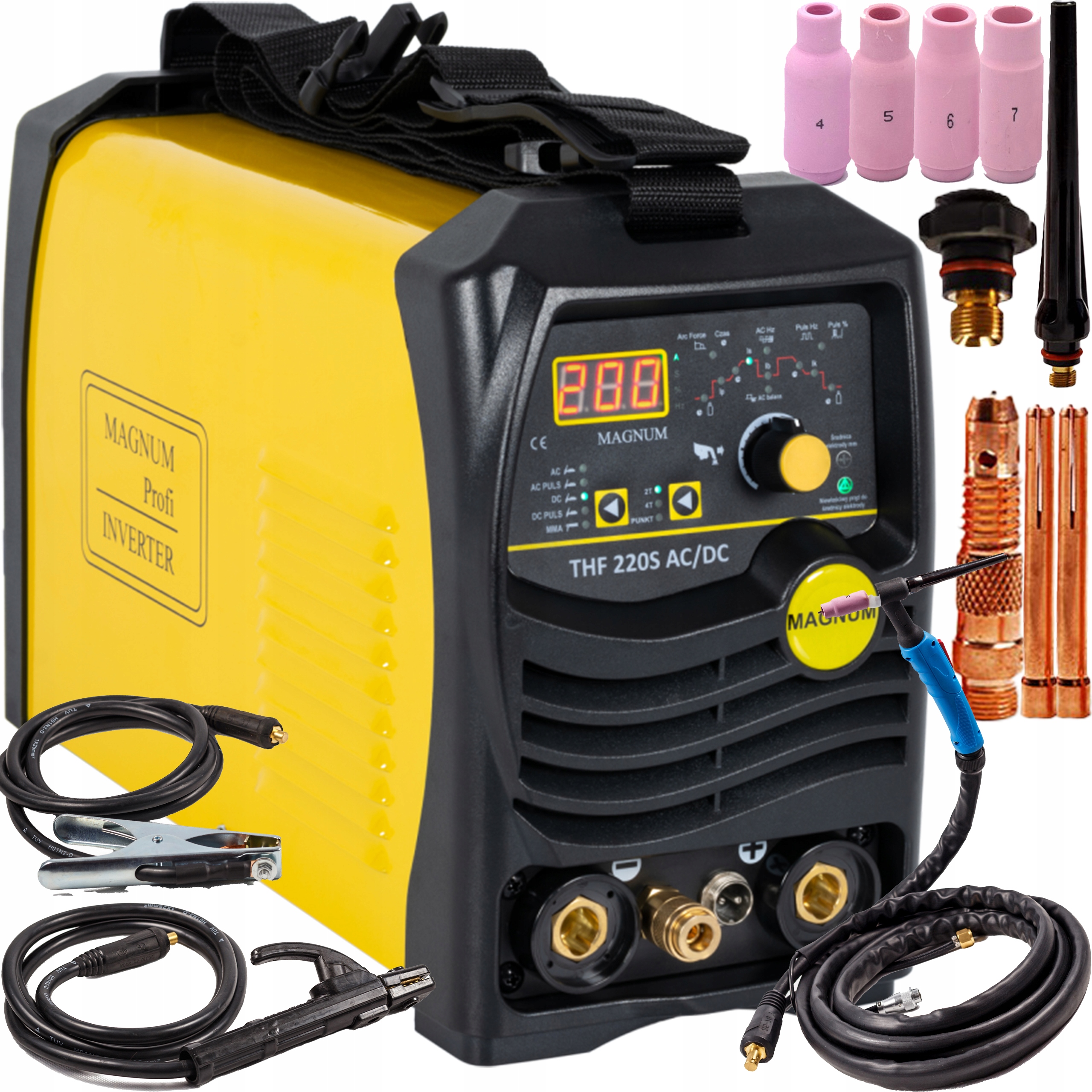 Spawarka Magnum Thf 220S Ac/dc Tig Hf Puls Mma 200A 230V