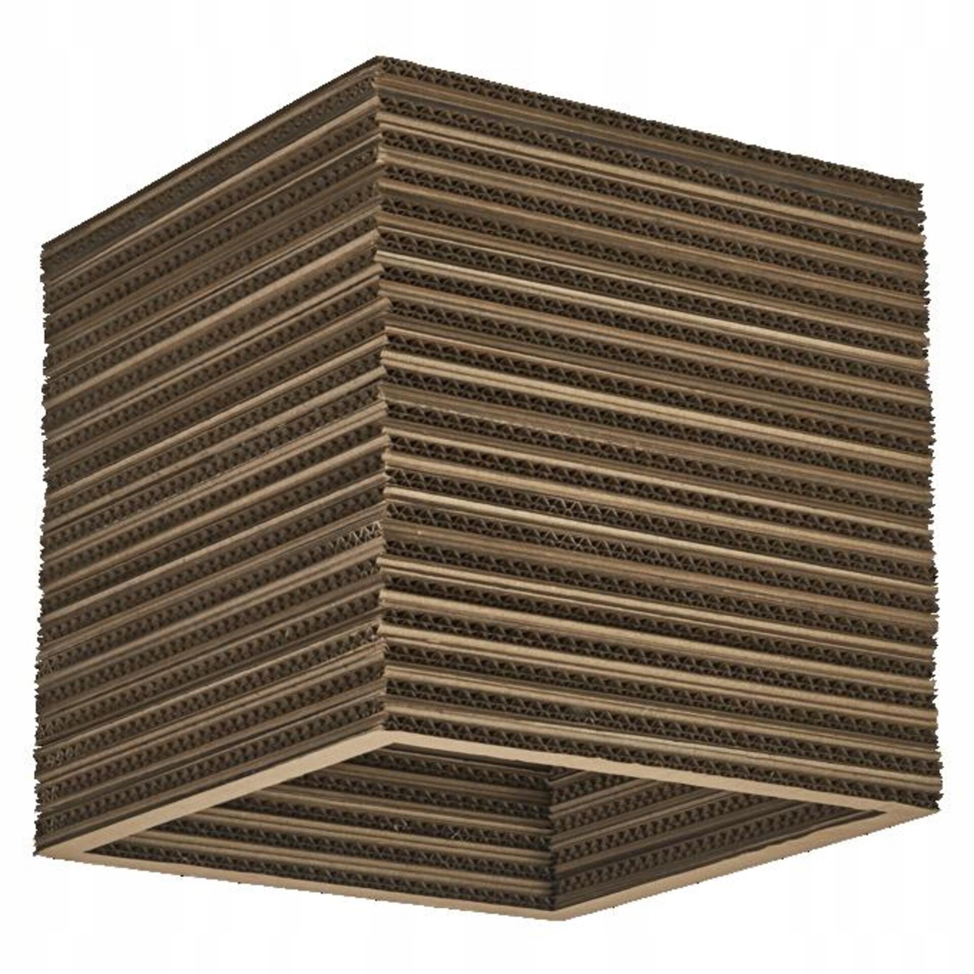 Ledvance stropní svítidlo Cardboard Square E27 hnědé 4058075837409