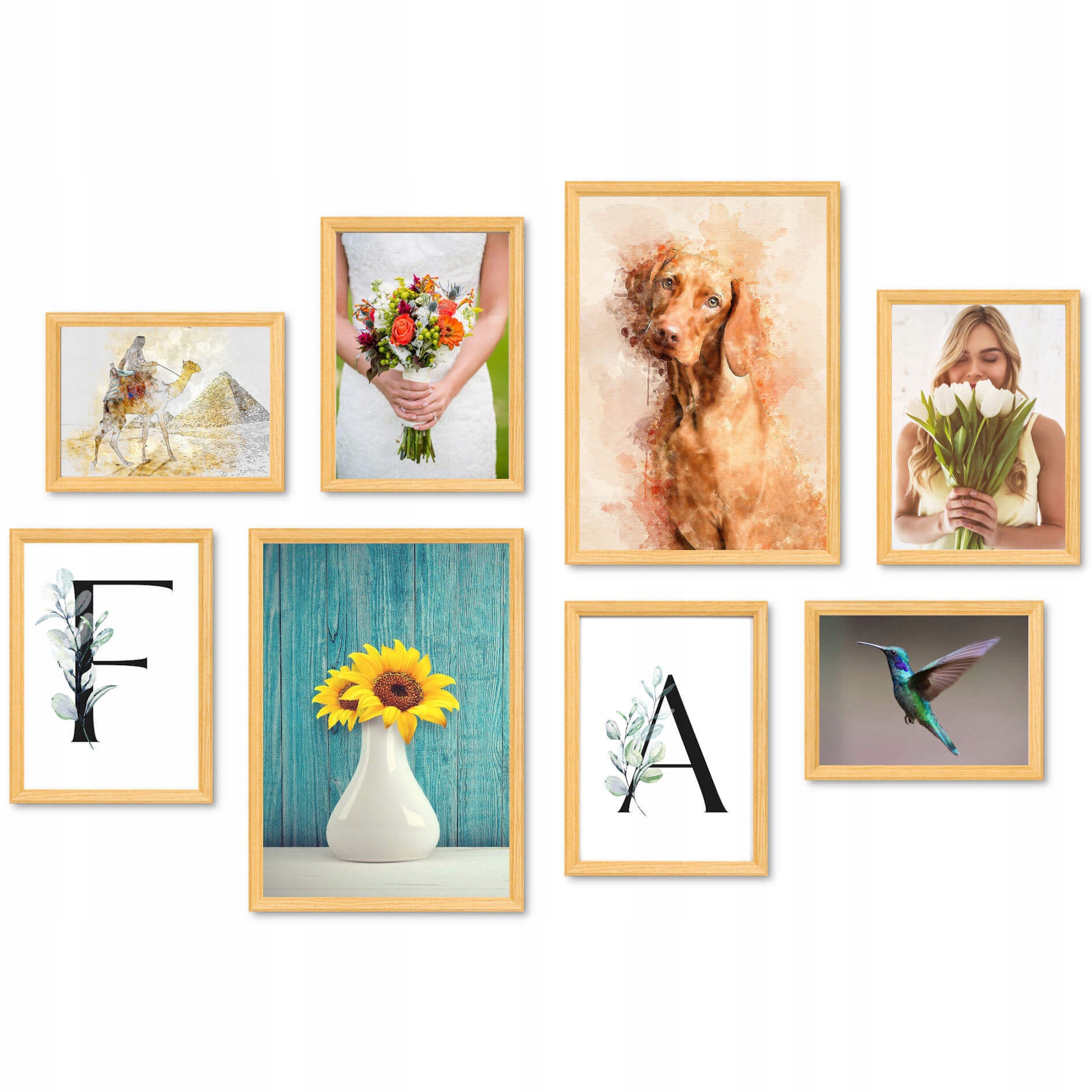 

Zestaw Ramek na Zdjęcia Multiramka na 8 Zdjęć Brąz