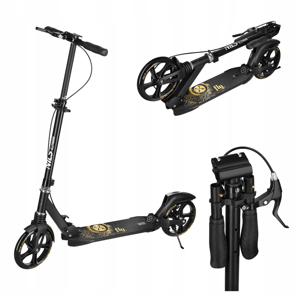 Hulajnoga Klasyczna Dla Dzieci Składana Koła 200 mm Z Hamulcem Tarczowym