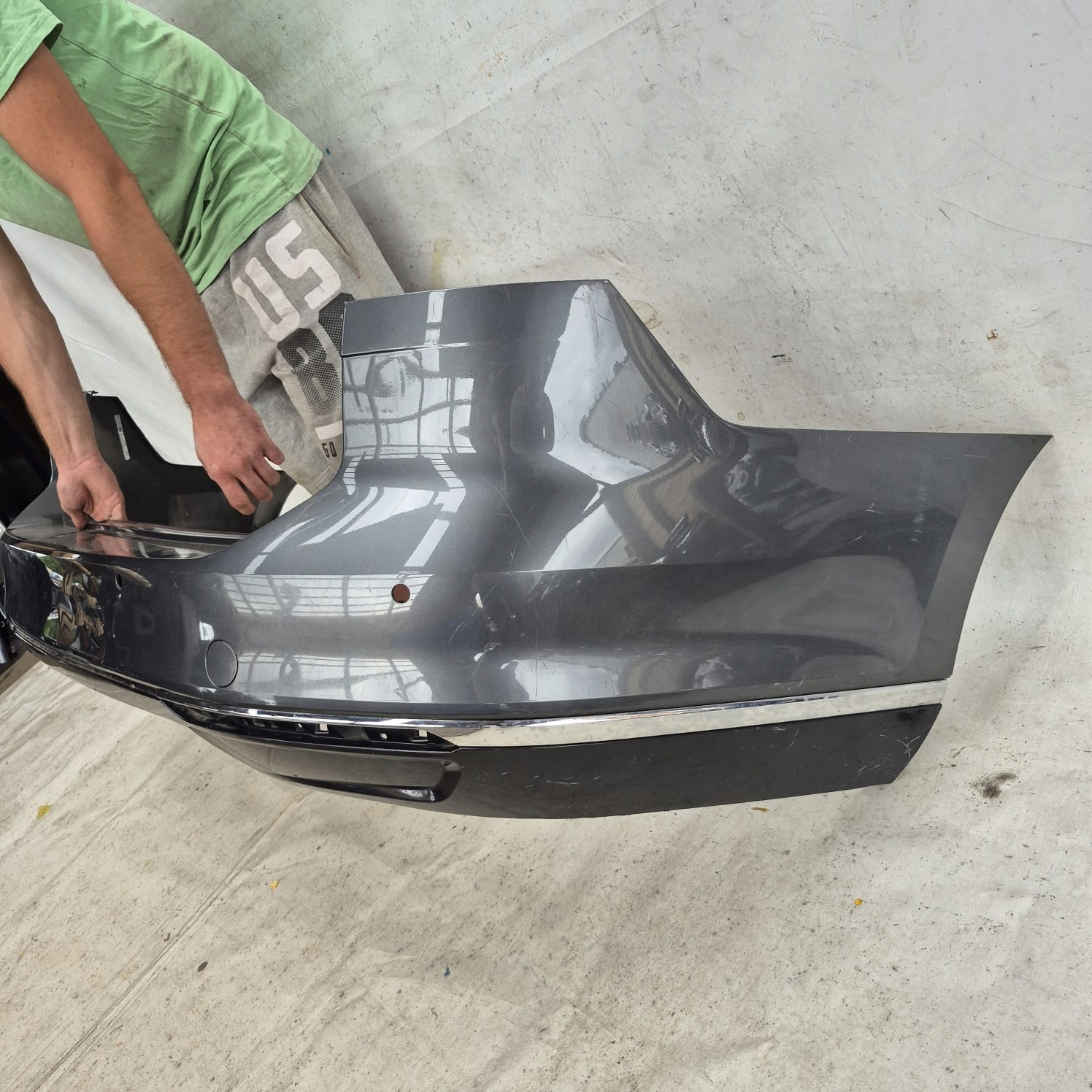 VW PASSAT B8 KOMBI HIGHLINE 14-19 bumper rear part rear PDC