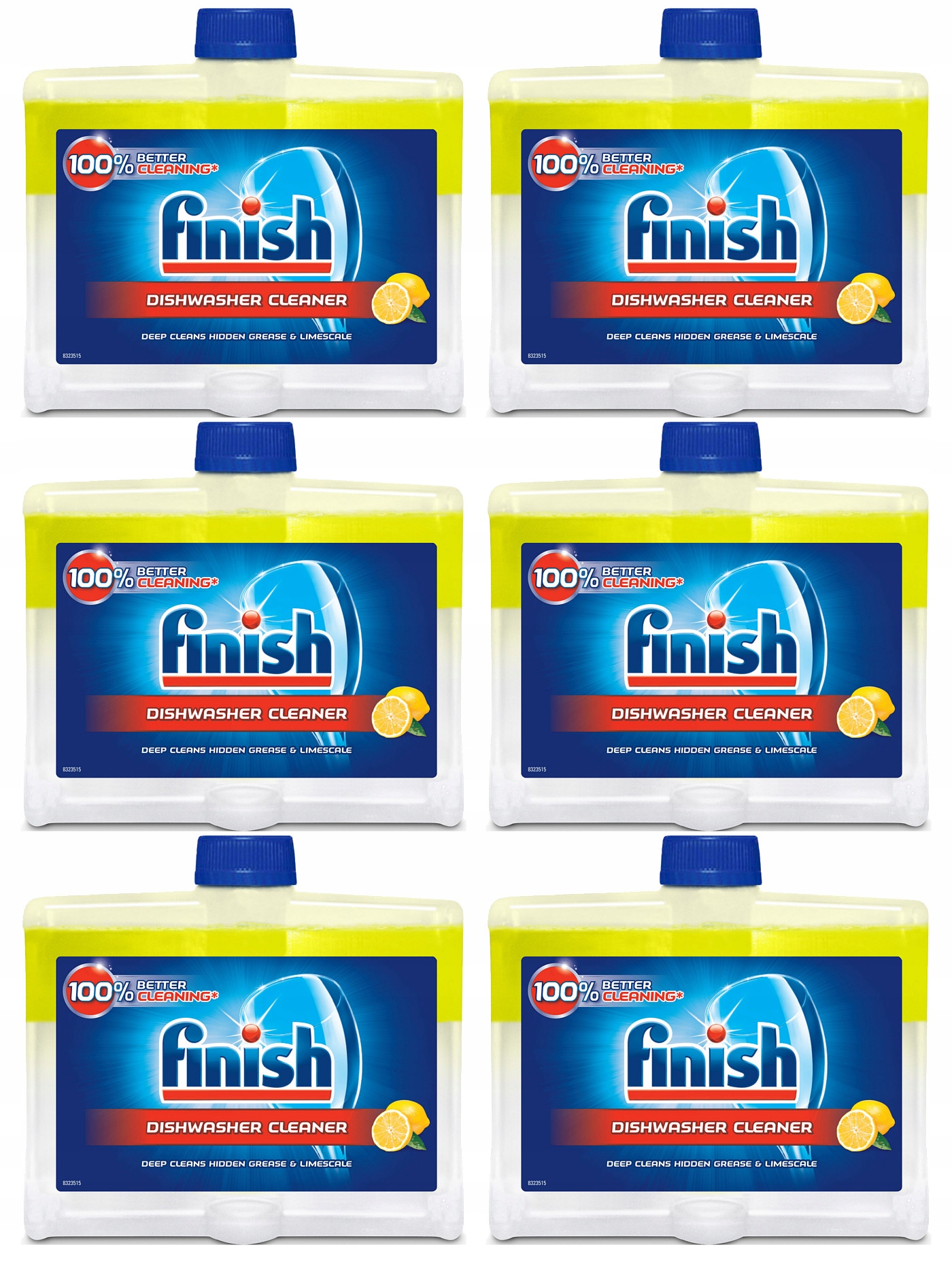 

Finish zestaw czyścik do zmywarki Lemon 250ml x 6