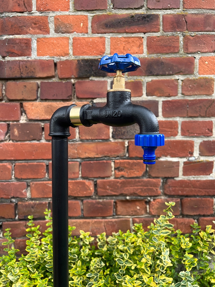 Kran ogrodowy Słupek hydrant rura loft Czarny 60cm Kod producenta kran rura