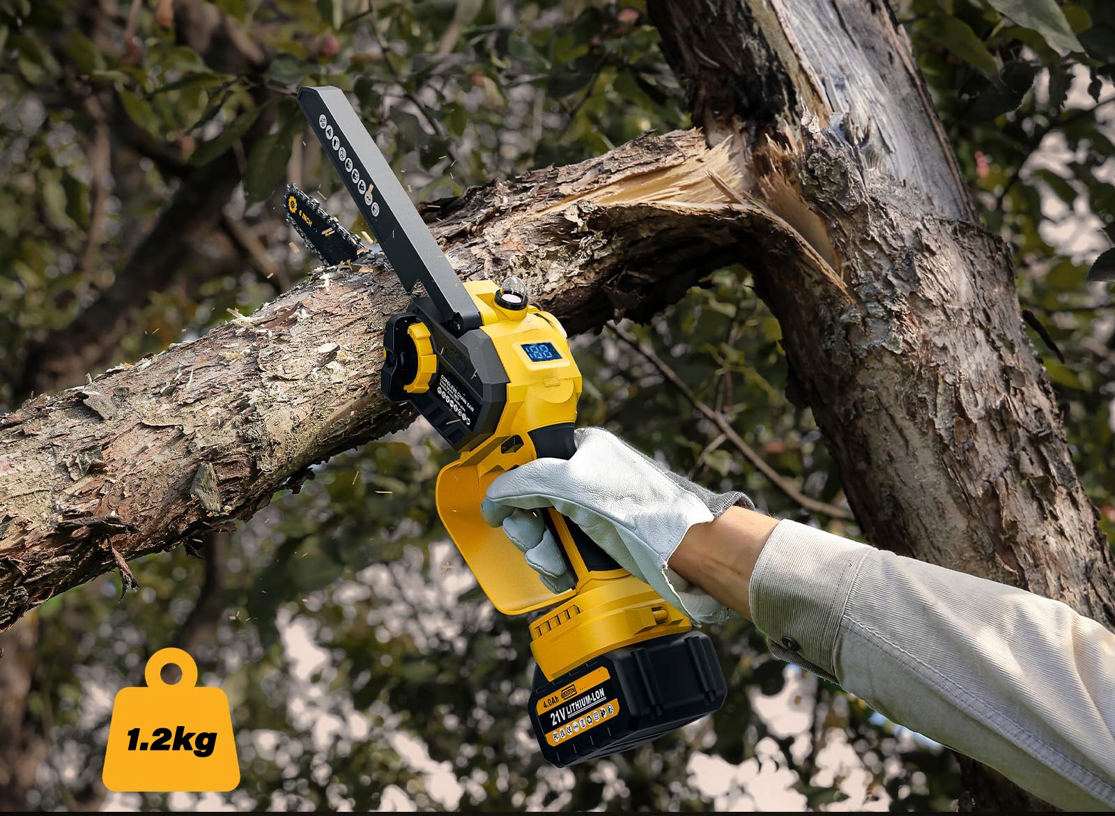 PIŁA ŁAŃCUCHOWA AKUMULATOROWA PILARKA GAŁĘZIÓWKA 6 CALI+8CALI 2 w 1 Producent łańcucha Yato