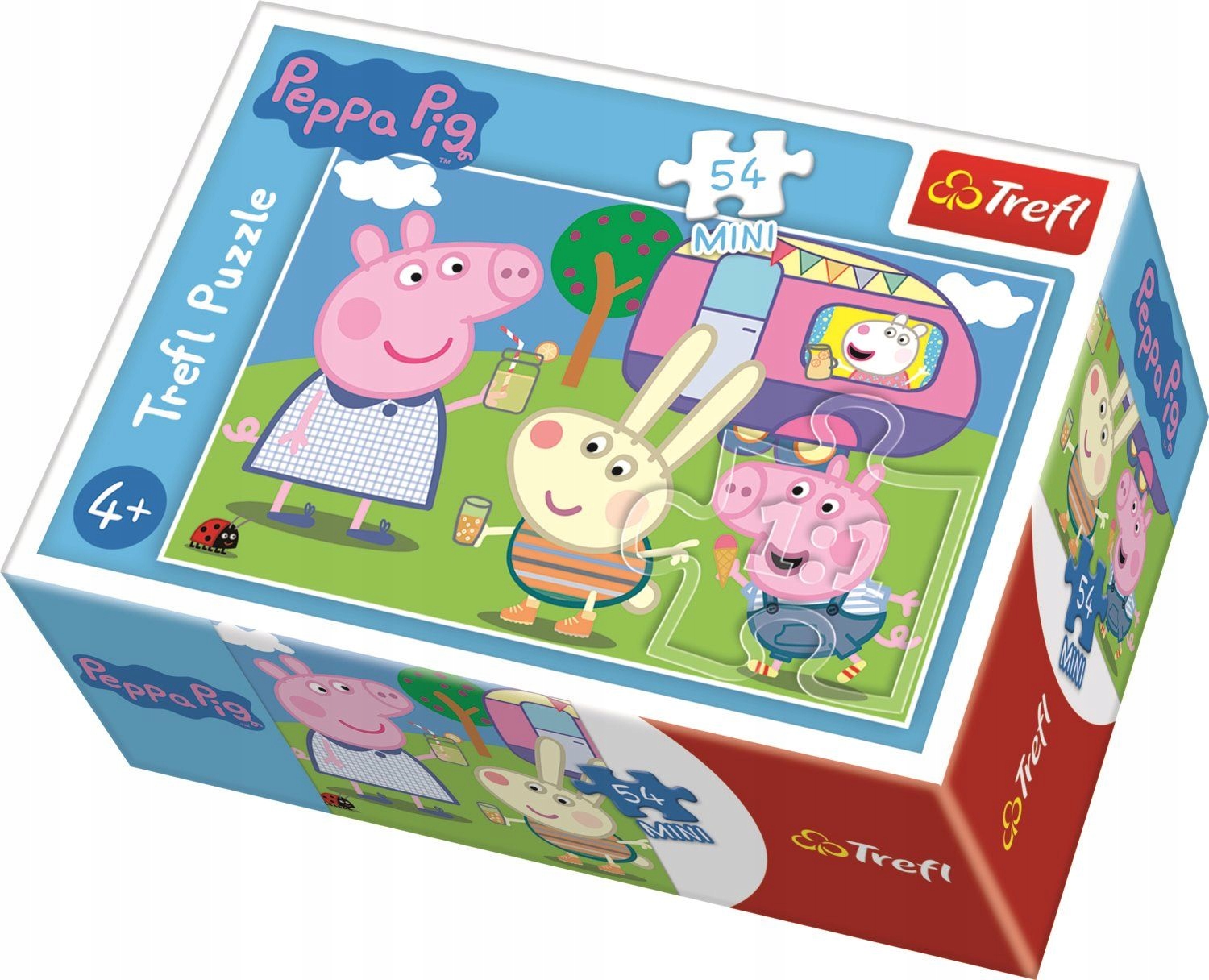 

Trefl Puzzle Mini 54 Świnka Peppa na kempingu Kd