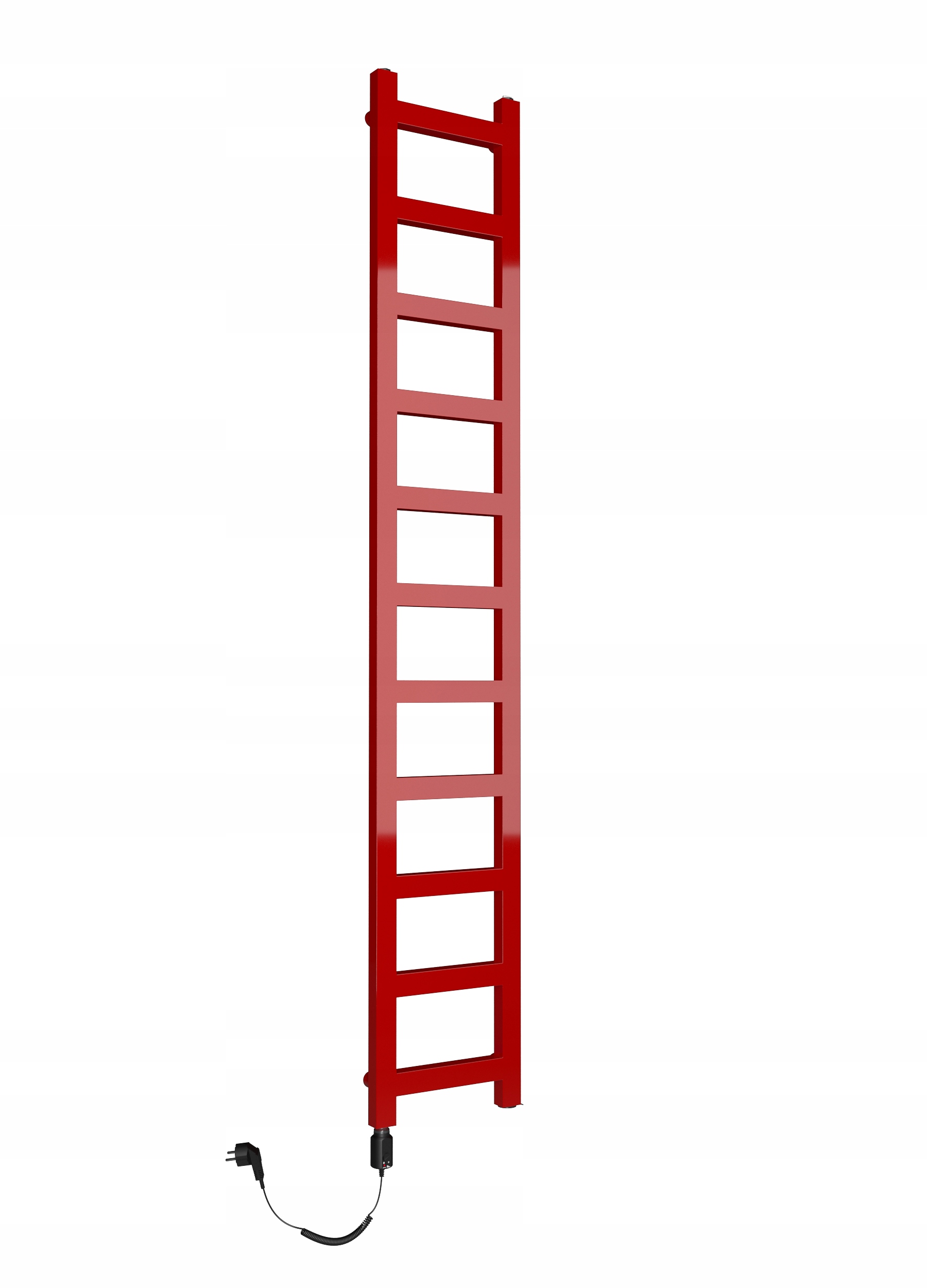 Elektrický ohřívač Lucy 121x25 Červený Topné Těleso