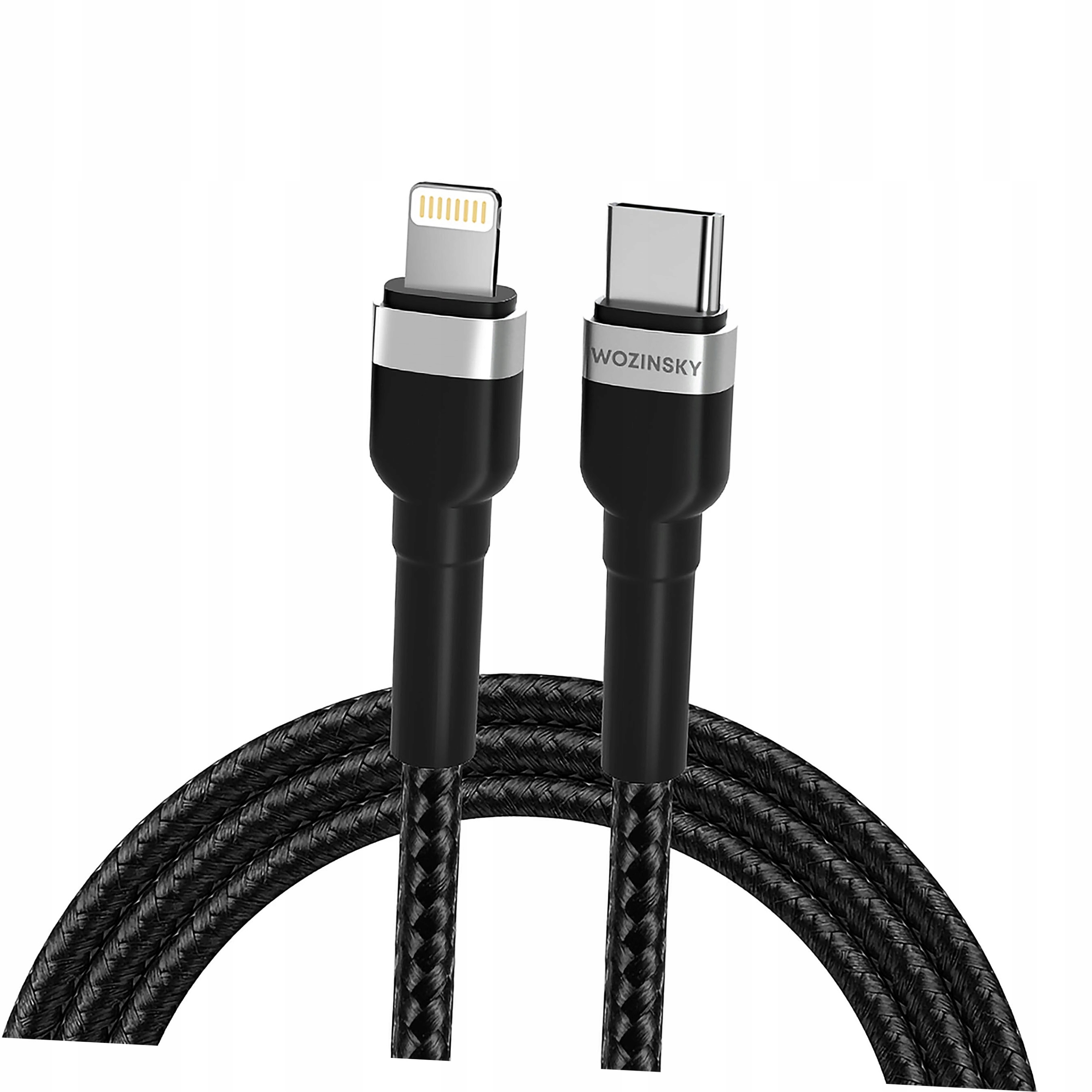 Kabel Wozinsky WNBCL2 Lightning Usb-c Pd 30W 2m czarny
