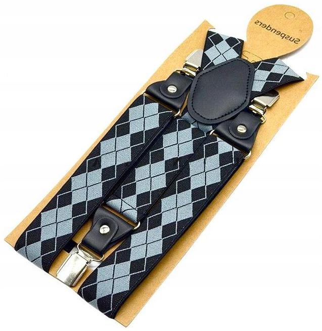 Szerokie Męskie mocne Szelki do spodni Podwójne