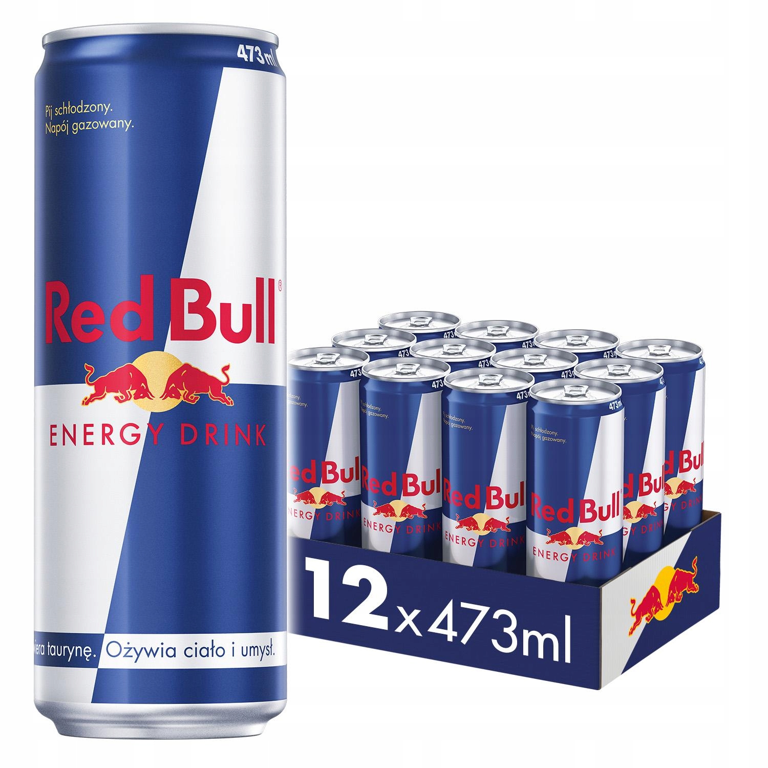 Red Bull Energetický nápoj 12x473ml plechovka