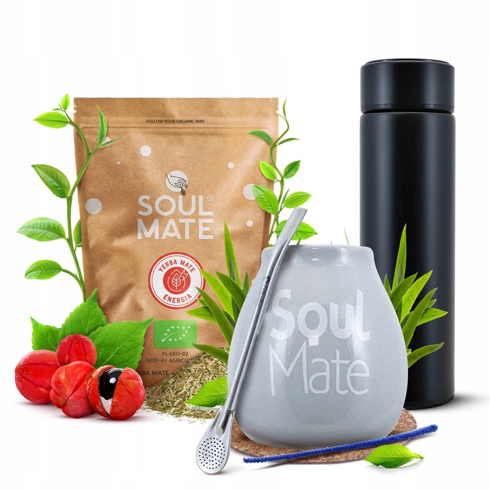 Levně Sada Yerba Soul Mate Energia 500 g 0,5 kg Termos