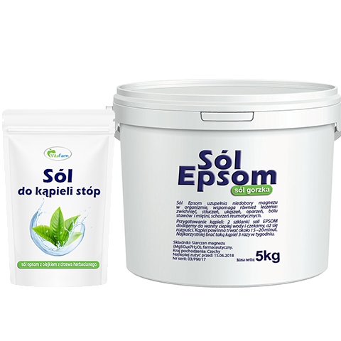 

Sól Epsom 5KG Sól Epsom Z Olejkiem Herbacianym