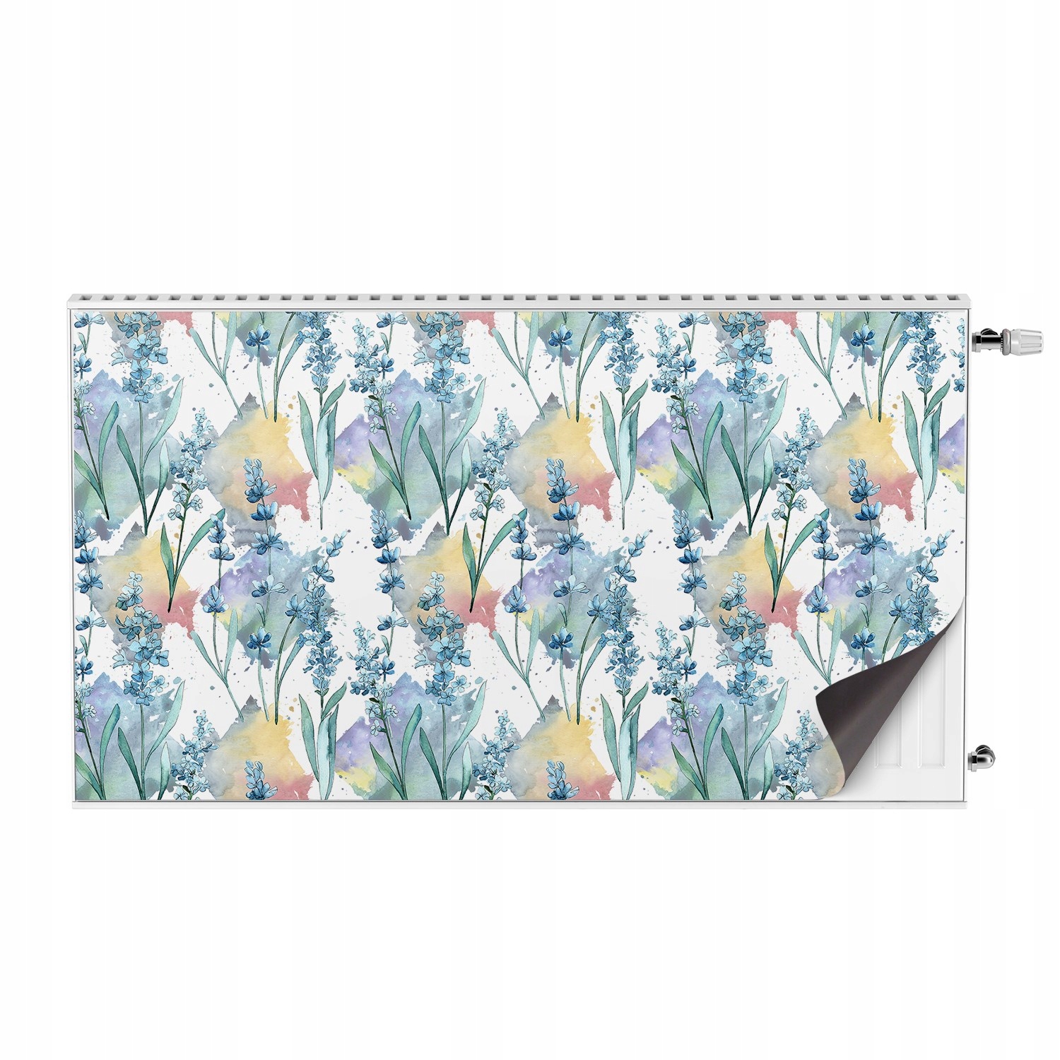 Magnetická krytka na radiátor Barva voda květiny