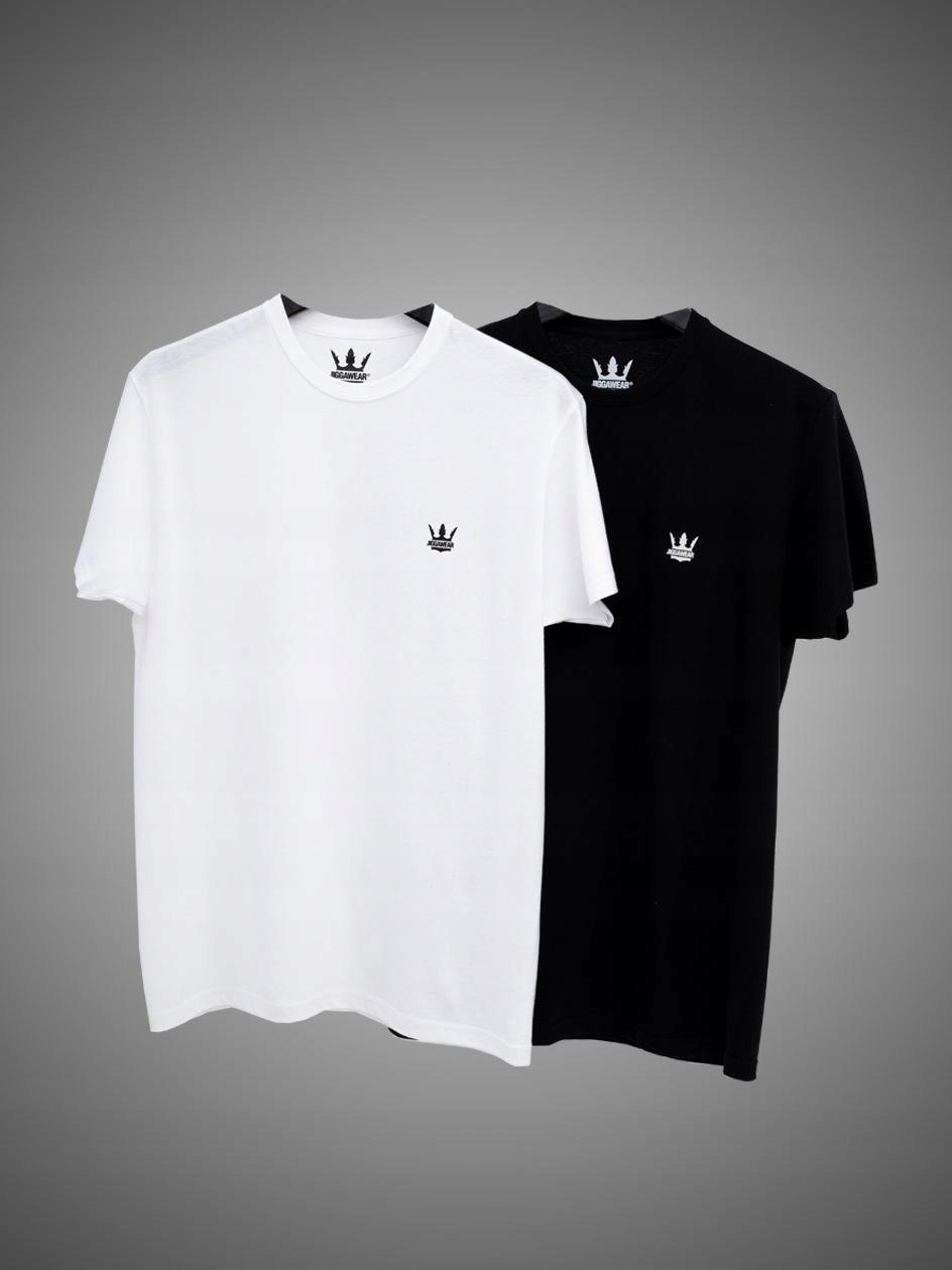 

Zestaw 2 Koszulek T-Shirt Jigga Czarna BiałaL