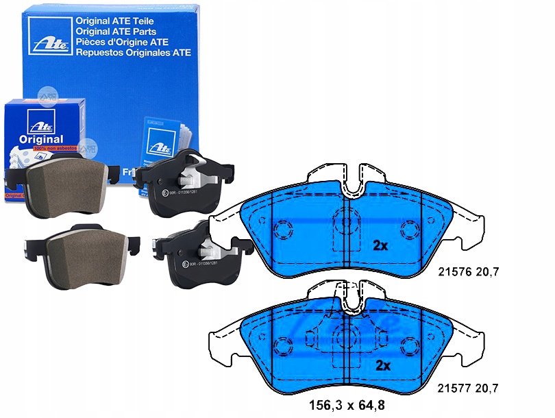 Brzdové Destičky Mercedes Přední Sprinter 208-314 9