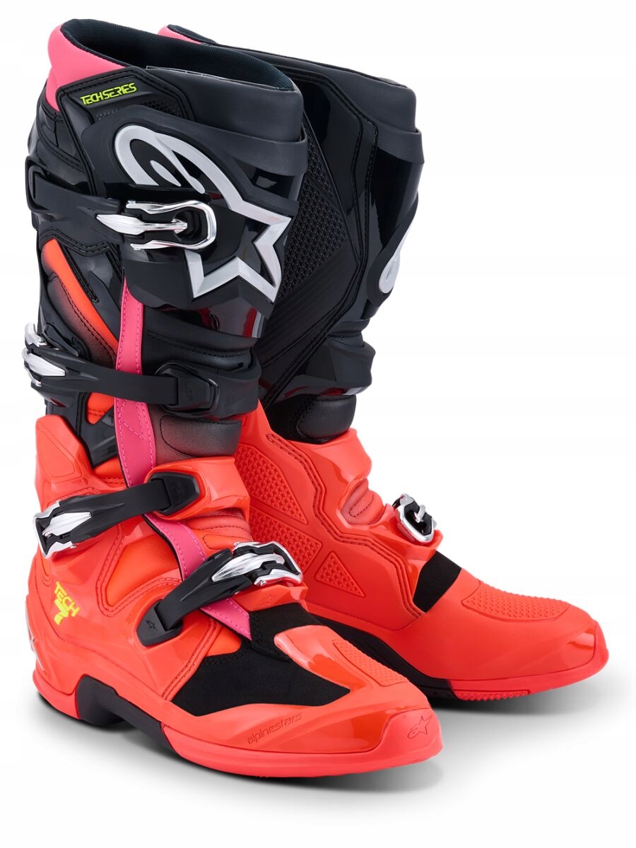 Krížové Topánky Alpinestars Tech 7 Čierna/červená/ružová 51 (15)